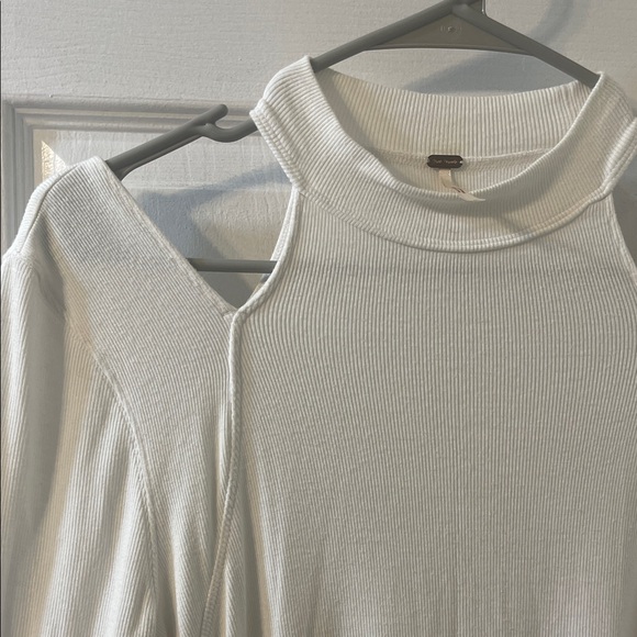 Free People White Ribbed Top - Picture 3 of 10